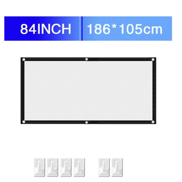Projektorin valkokangas Teräväpiirtoprojektori valkokangas 100 tuumaa 100inch