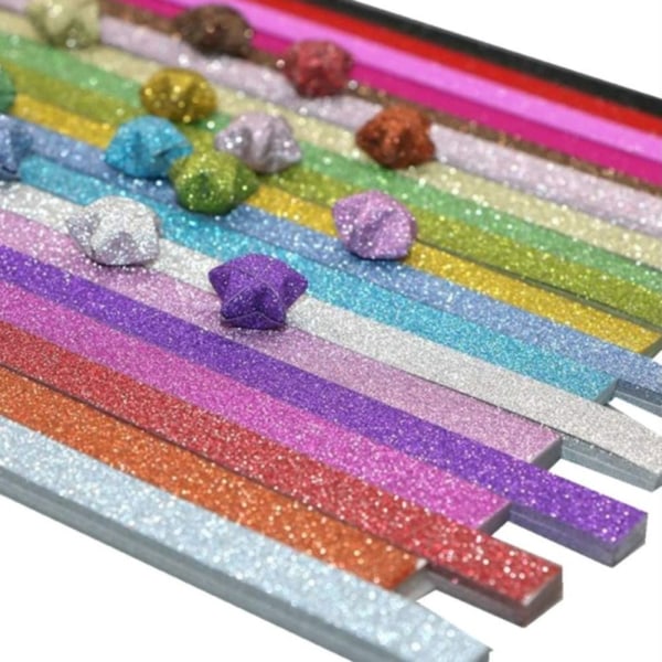 720 arkkia tähtipaperit DIY Craft Glitter