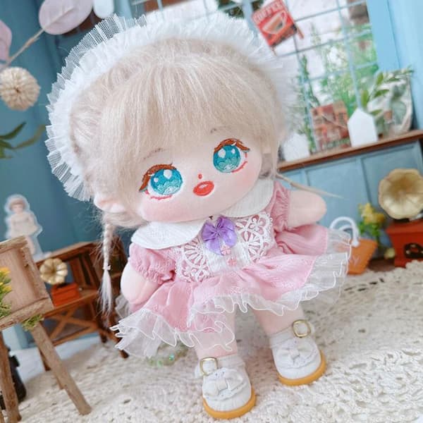 Søt pannebånd Plysj dukkehodeplagg 2 2 2