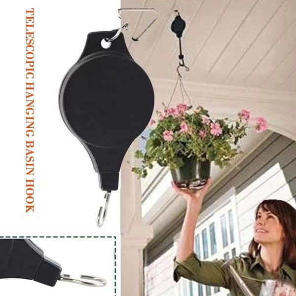 Blomsterkurvkrog Haveophæng SORT black
