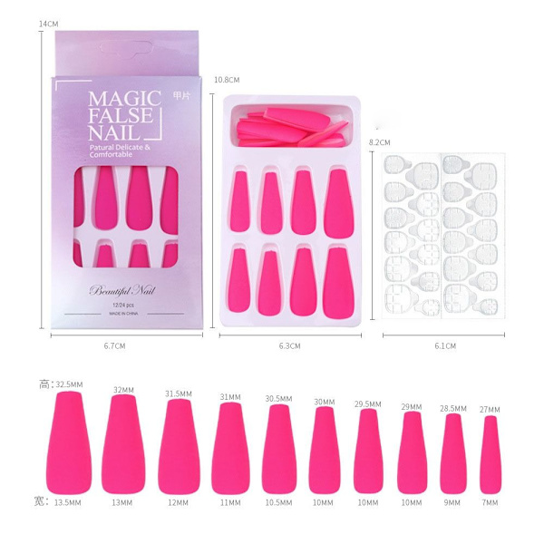 False Nails False Nail Tips RÖD Red
