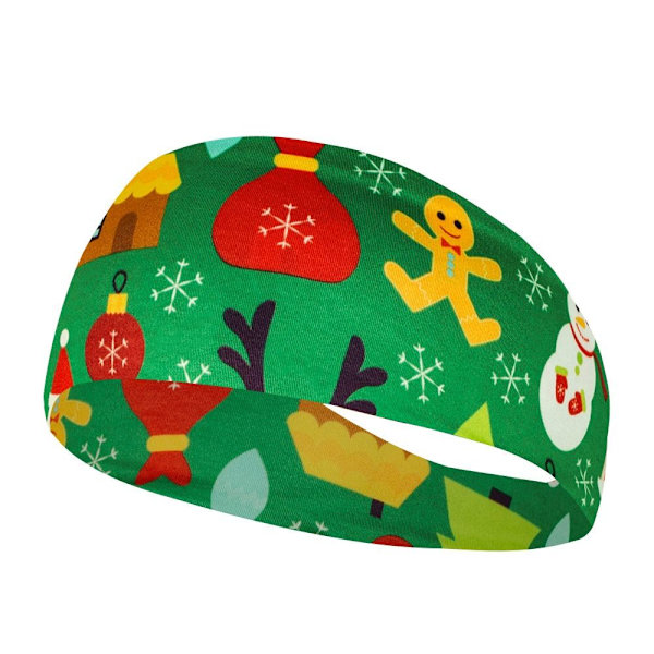 2 STK Christmas Sweat Band Yoga Hårbånd 9 9 9