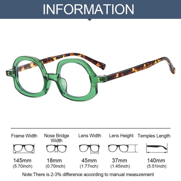 Anti-Blue Light Glasses Overdimensjonerte briller 4 4 4