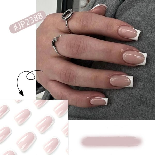 24stk False Nails Long Square DJ-07 DJ-07 DJ-07