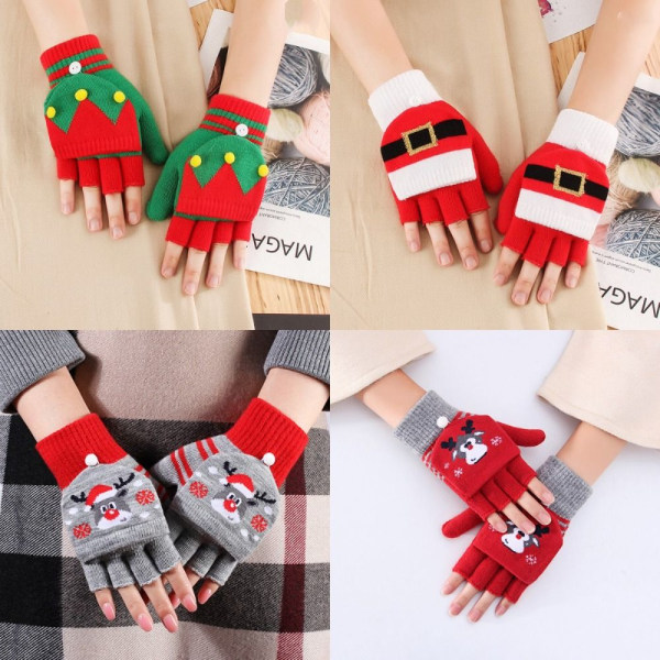 Julhandskar Halvfingerhandskar 1 1 1