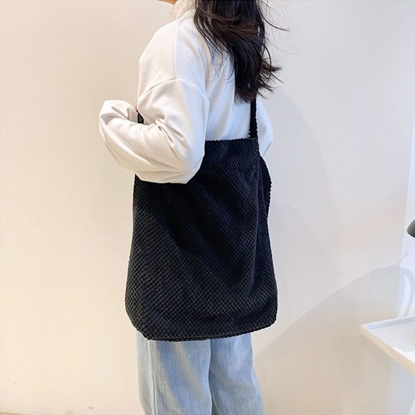 Lærredsskuldertaske Crossbody-taske SORT STYLE 1 STYLE 1 black style 1-style 1