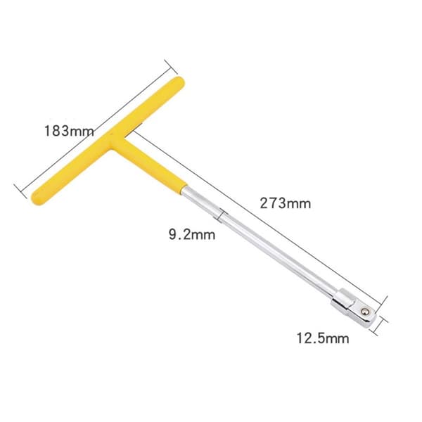 T-formet skiftenøkkel adapter