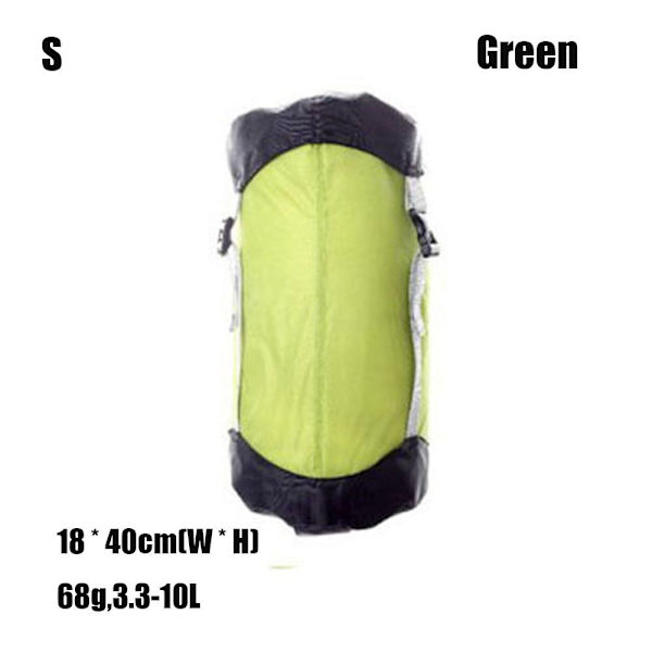 Camping Sports Bag Mesh Förvaringsväska GREEN S Green S