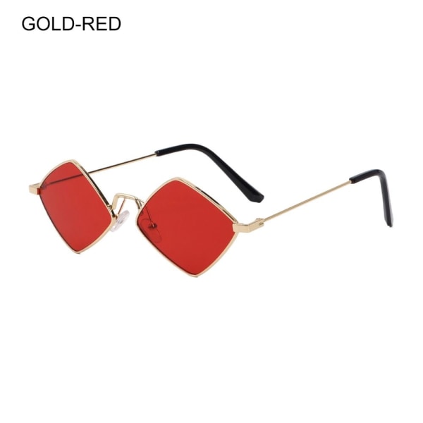 Damesolbriller Diamond Shape GULL-RØD GULL-RØD Gold-Red