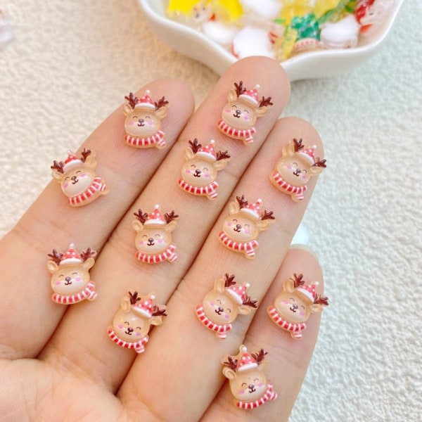 10 kpl Christmas Nail Art Decoration Nail Art koristeet B-10 kpl B-10pcs