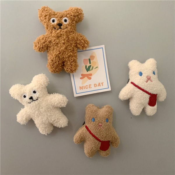 2 STK Bear Køleskab Klistermærke 3D Plys Decals 2 2 2