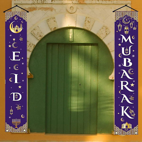 Eid Mubarak Dørbanner Ramadan Dekoration