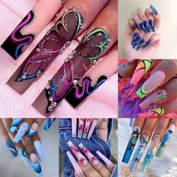 Fake Nails Long T-form 5 5 5