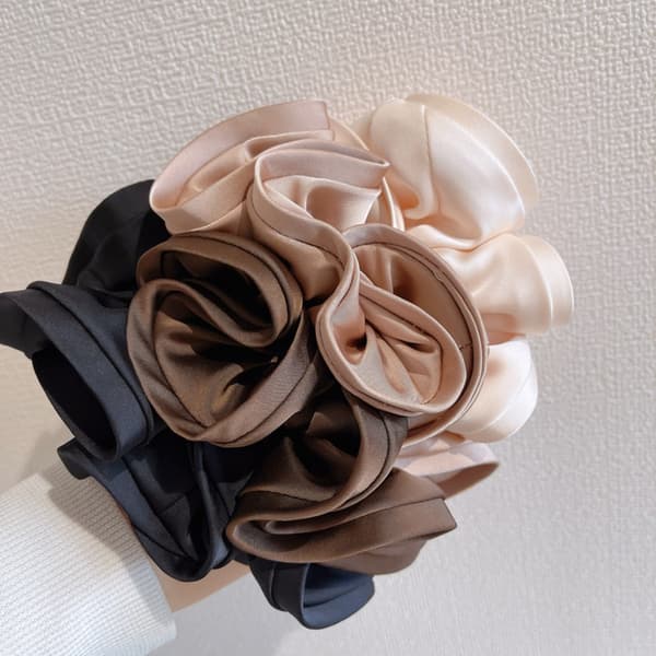2 stk Elastiske hårbånd Oversized Scrunchies 6 6 6