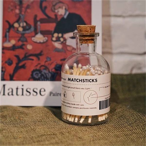 2st Doftljus Matchflaska Transparent Glas Diffuse
