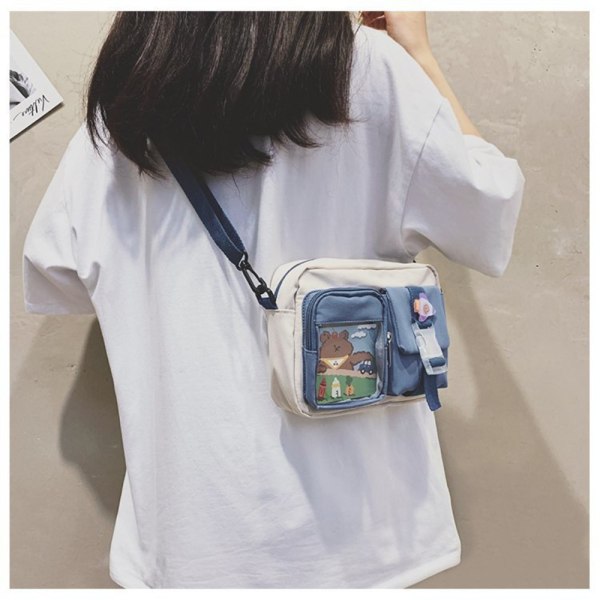 Kawaii Bag Girls Student pieni kangaskassi C C C