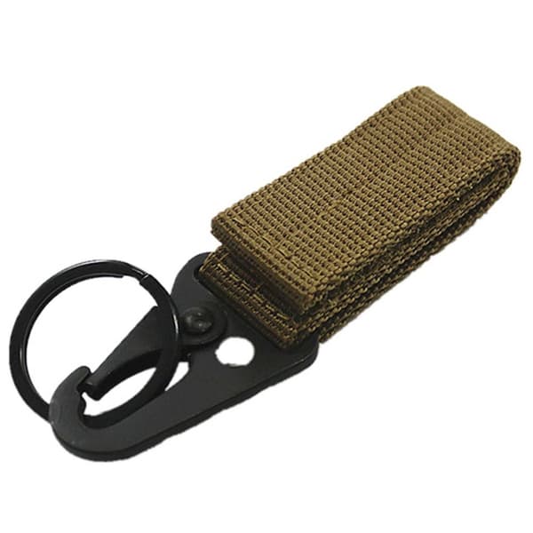 2 stk Webbing hængende spænde nøglering SORT Black