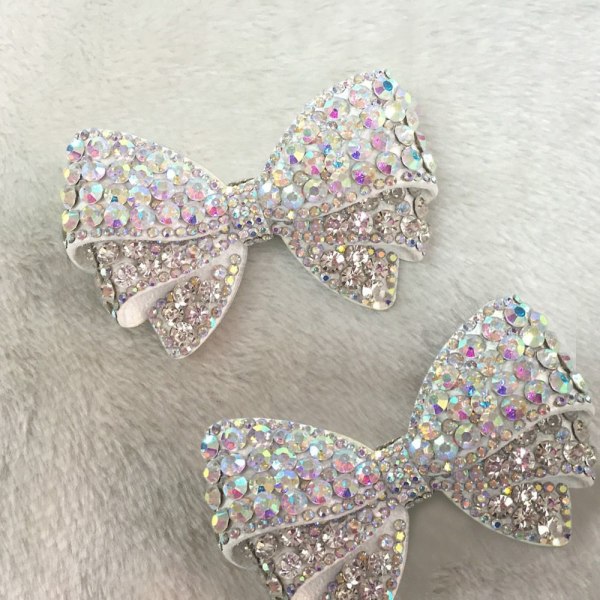 Bow Crystal Smycken Strass Bowknot ROSA LITEN ROSA LITEN Pink Small