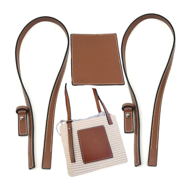 3kpl/ set Laukku Olkahihna Nahkalaukun pohjat RUSKEA S Brown S