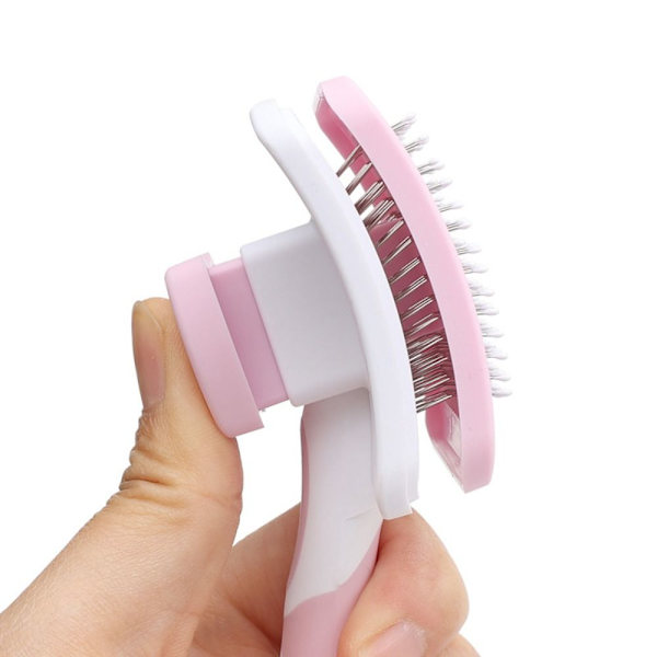 Hundebørste Kattebørste PINK MELLEM STØRRELSE pink Medium size