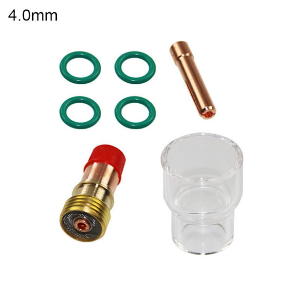 7 st/ set #12 Pyrex glaskoppssats Tig svetsbrännare 4.0MM 4.0MM 4.0mm