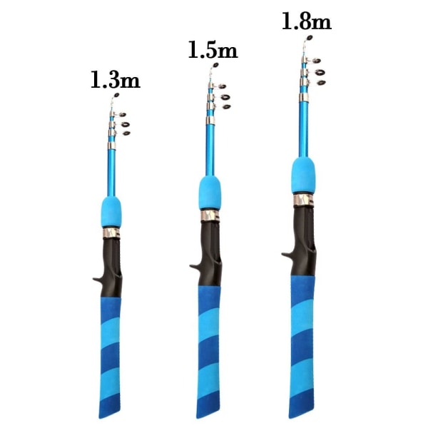 1,3M 1,5M 1,8M Fiskestang lokkestænger 1,5M 1,5M 1.5m