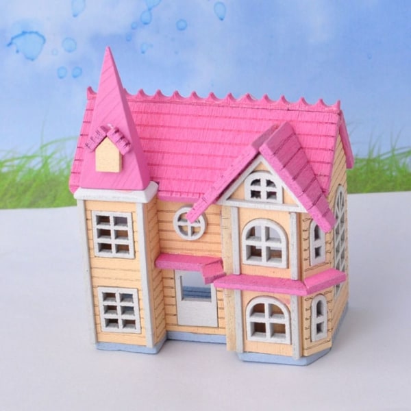 DIY Dollhouse Kit Miniatyrdockhus 1 1 1