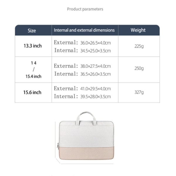 Kannettavan tietokoneen salkku kannettavan tietokoneen case MUSTA 15,6 NCH 15,6 NCH black 15.6nch-15.6nch