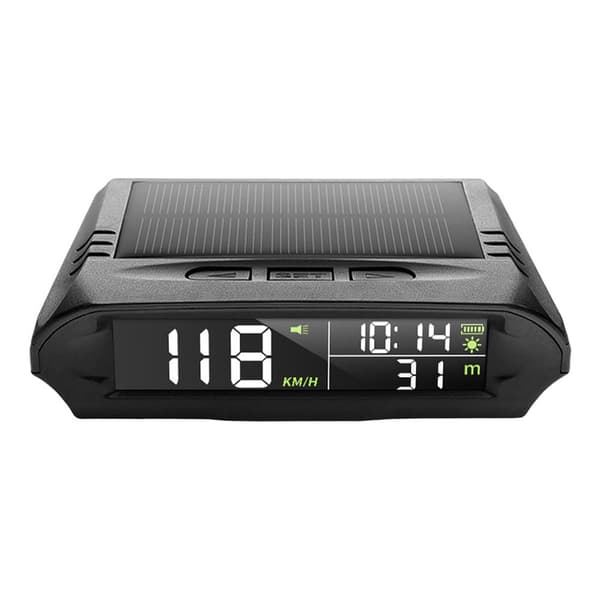 Solar HUD Display Head Up Display Bildekktrykkovervåking Black