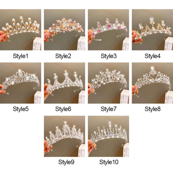 Princess Crown Tiaras -pääpanta STYLE 5 STYLE 5 Style 5