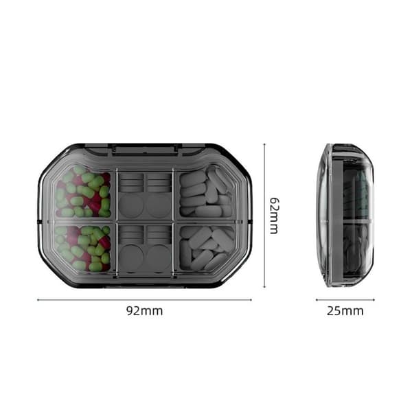 Pill Box Medicin Förvaringsbox GRÖN green