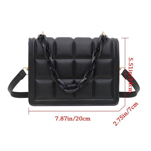 Präglad Crossbody-väska Mini-väskor och handväskor vit