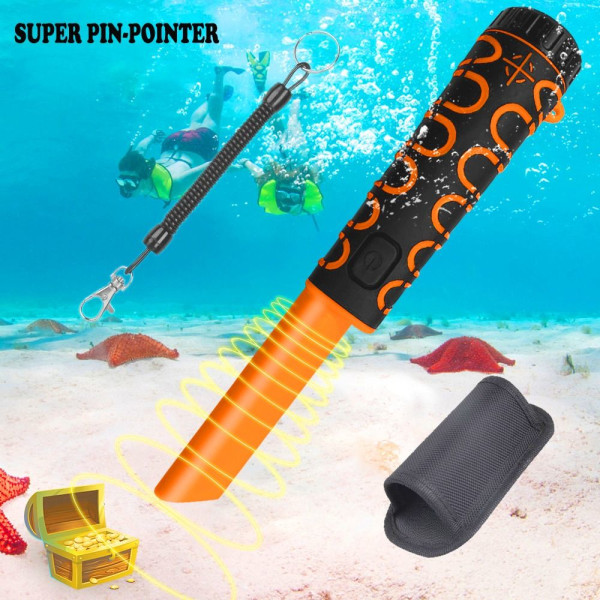 Undervanns metalldetektor Håndholdt Pin Pointer ORANSJE orange