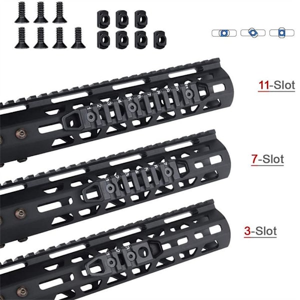 Slot Guide Rail Rail Sektion Tillbehör Picatinny Rail