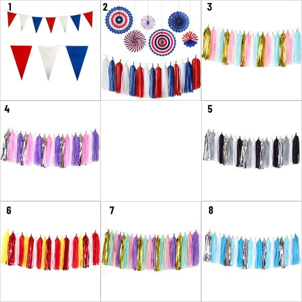 Trekantflagg Bunting Banner 7 7 7