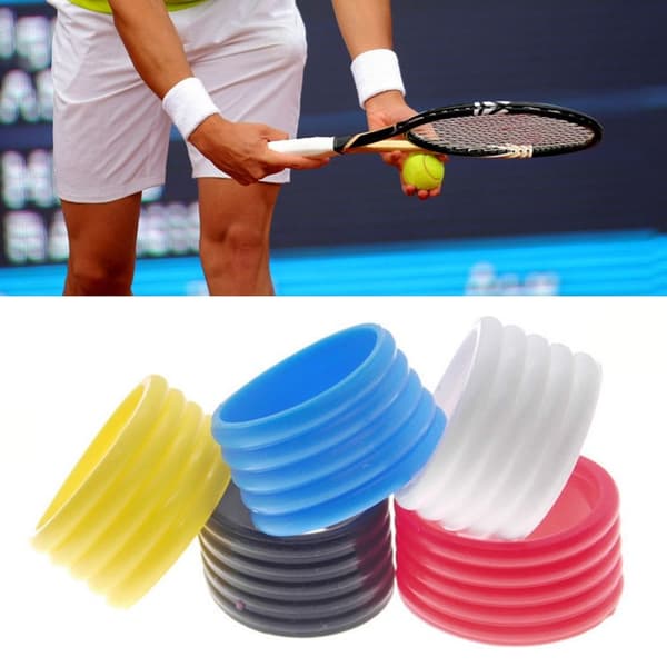 10ST Tätande silikonring tennisracket VIT white