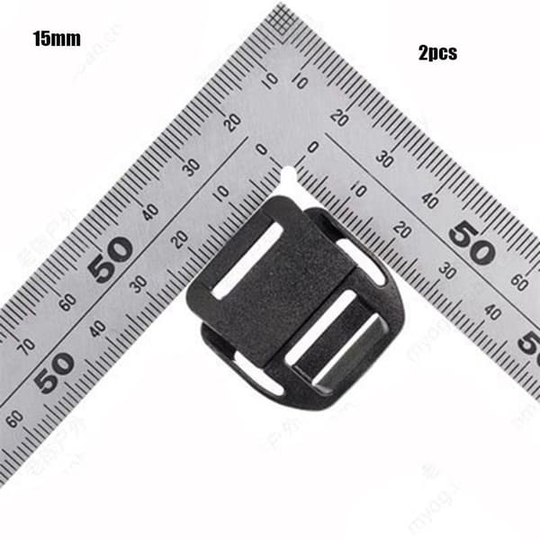 2 st Webbing Remspänne Slider Fäste 38MM 38mm