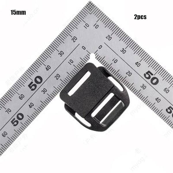2 stk Webbing Strap Spænde Skyder Fastener 32MM 32mm