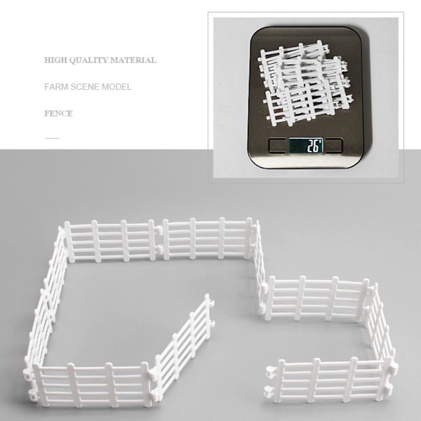 10/20 STK Simuleret Farm Hegn Sæt Faux Træ Hegn 5-10 STK 5-10pcs