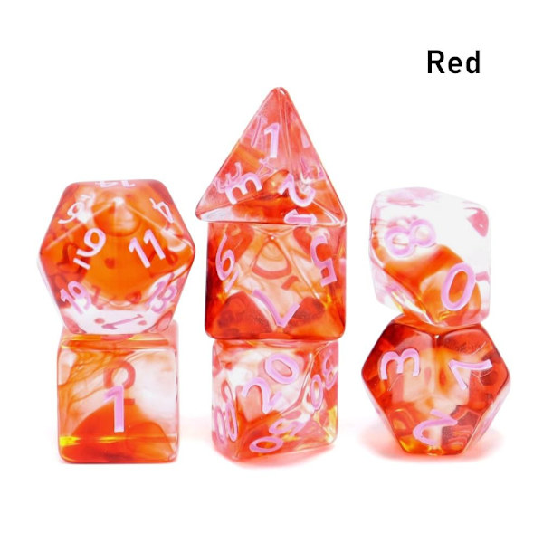 7kpl/ set DND Dice Polyhedral Dice RED RED Red