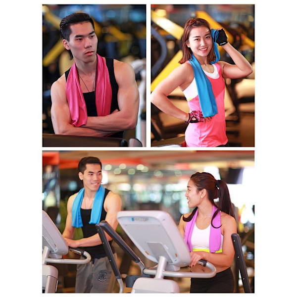 Kylmä urheilupyyhe Fitness Cool Towel PINK Pink