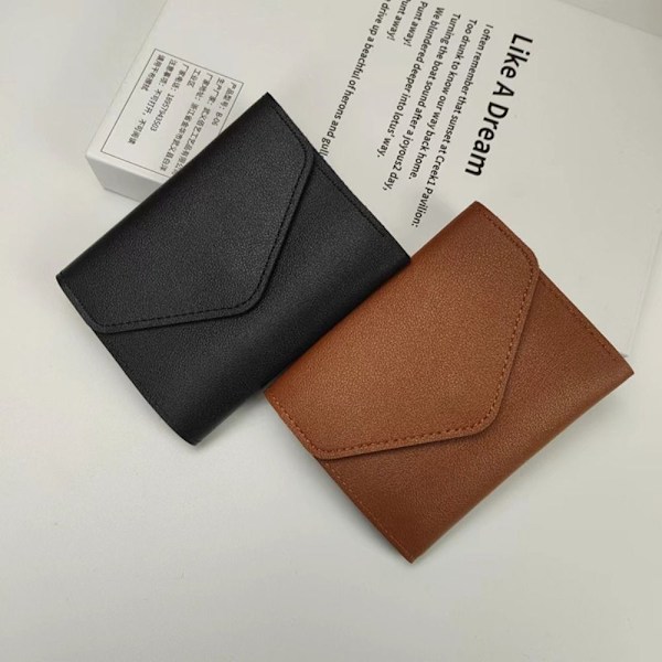 Lyhyt lompakko Multi-card Kukkaro MUSTA black