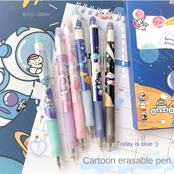 6 kpl söpöjä kyniä Novelty kynät Novelty Cute mustekynät