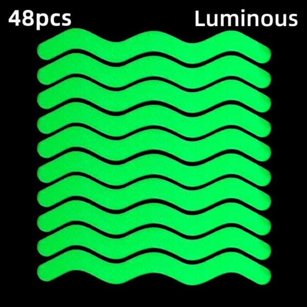 48st Anti-Slip Strips Shower Safety Strips LJUSGRÖN light green