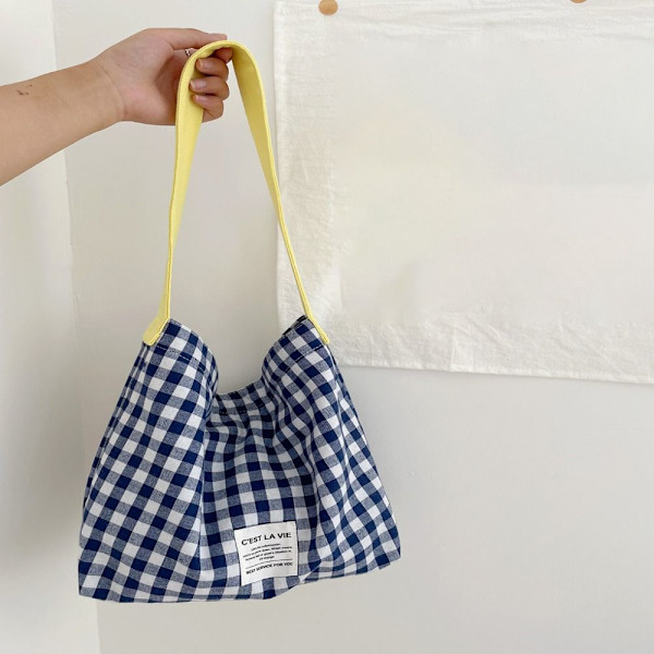Lerretsveske Skulderveske MØRKEBLÅ dark blue