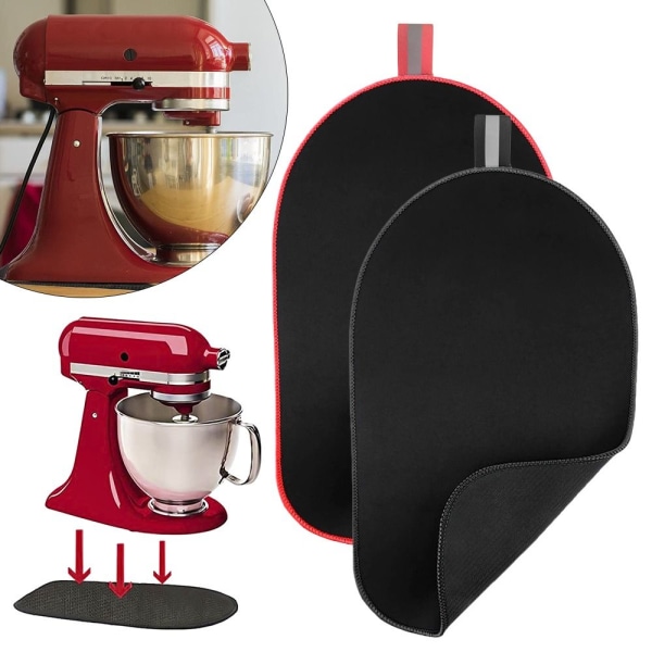 1st Gliddyna+2st Trådklämma Kitchen Aid Glidmatta Kök Black 38-22cm