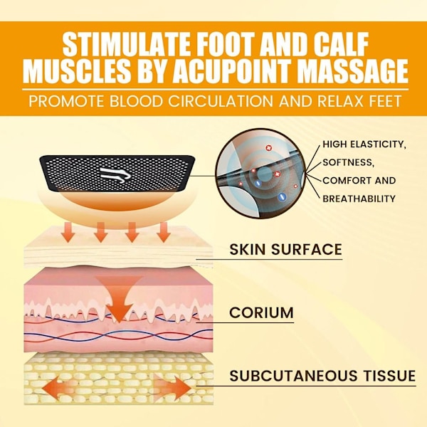 Tourmaline Ionic Body Shaping Stretch Strumpor Kompressionsstrumpor