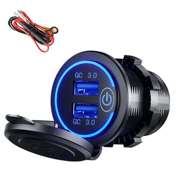 Biloplader Bilhurtiglader BLÅ blue