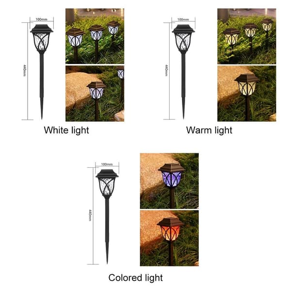 2stk LED Solar Lights Plenlampe HVIT LYS HVIT LYS White light
