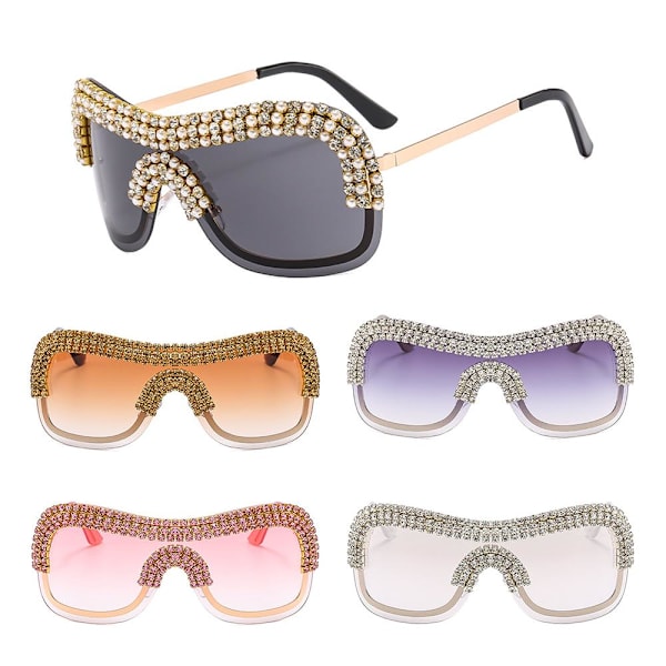 Y2k Aurinkolasit Diamond aurinkolasit PINK PINK Pink